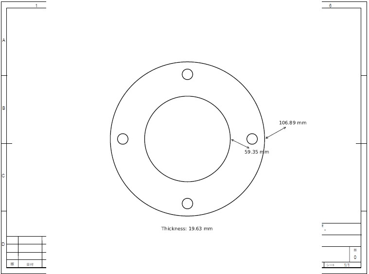 生成されたFinal Flange Drawing 1