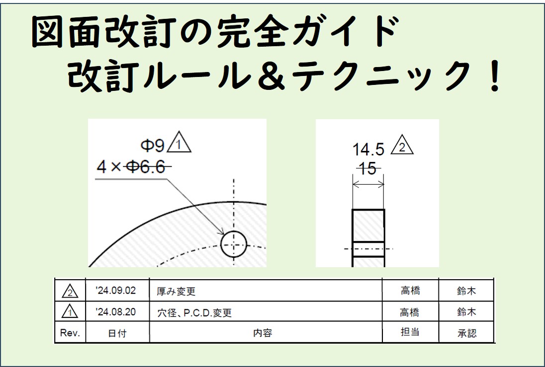 【保存版】図面改訂の完全ガイド：現役機械設計者が教える図面改訂のルールとテクニック